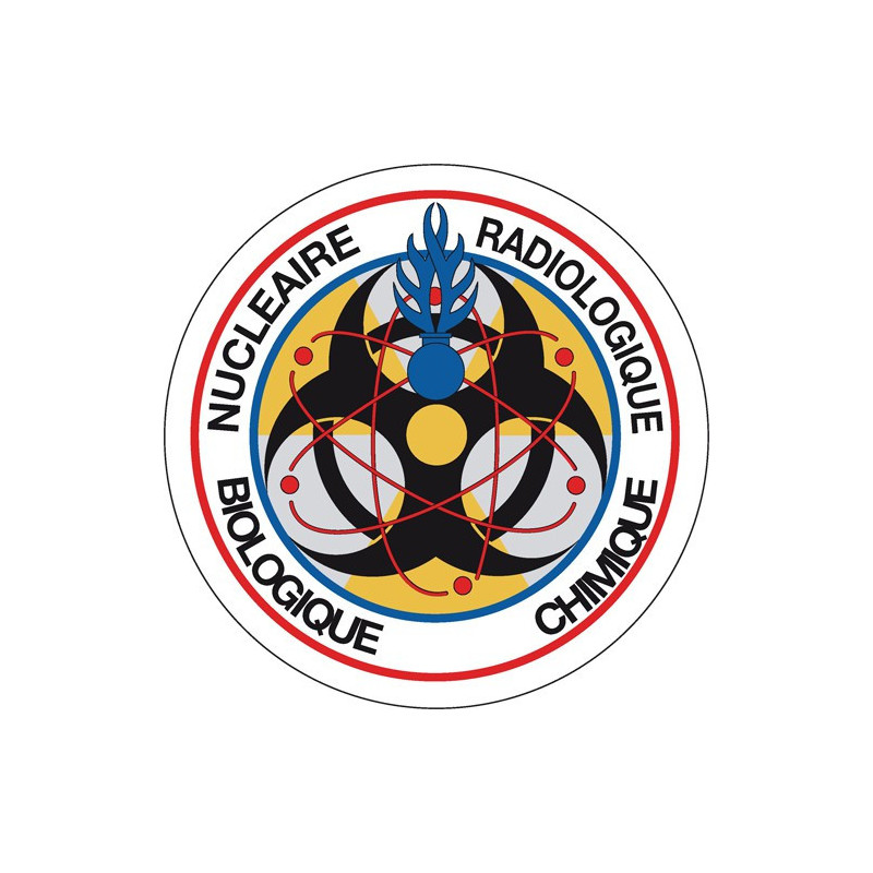 Écusson brodé rond - Cellule Nationale Nucléaire, Radiologique, Biologique et Chimique
