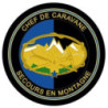 Écusson brodé rond Brevet de Chef de Caravane de Secours en Montagne (BCCSM)