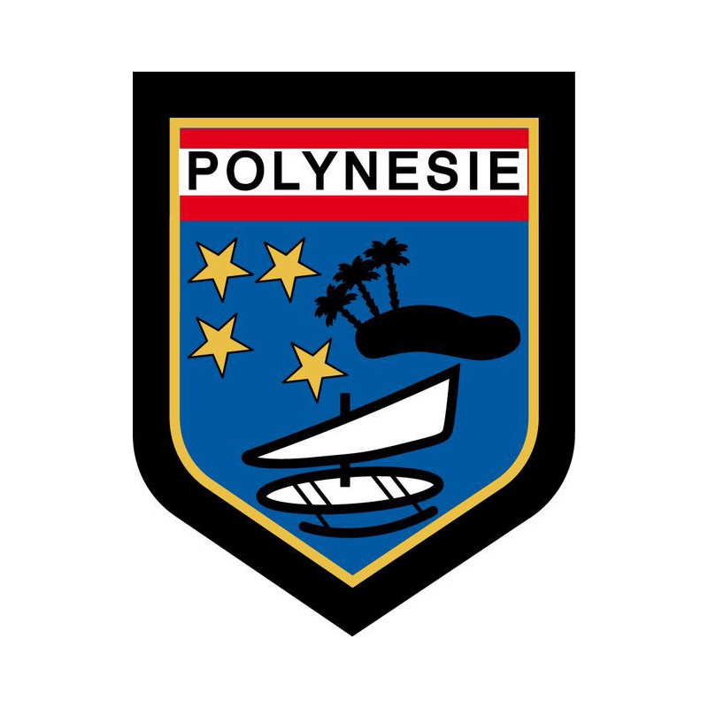 Écu métallique - Commandement de la Gendarmerie pour la Polynésie Française