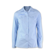 Chemise bleue à plastron (Femme)