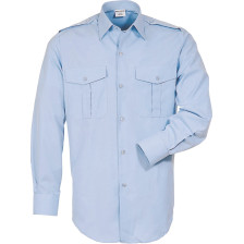 Chemise bleue à pattes d'épaules (Homme)