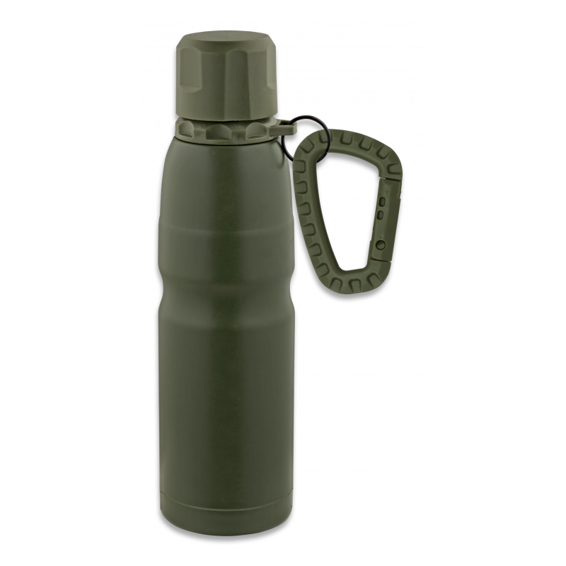 Bouteille thermos inox 500 ml avec mousqueton