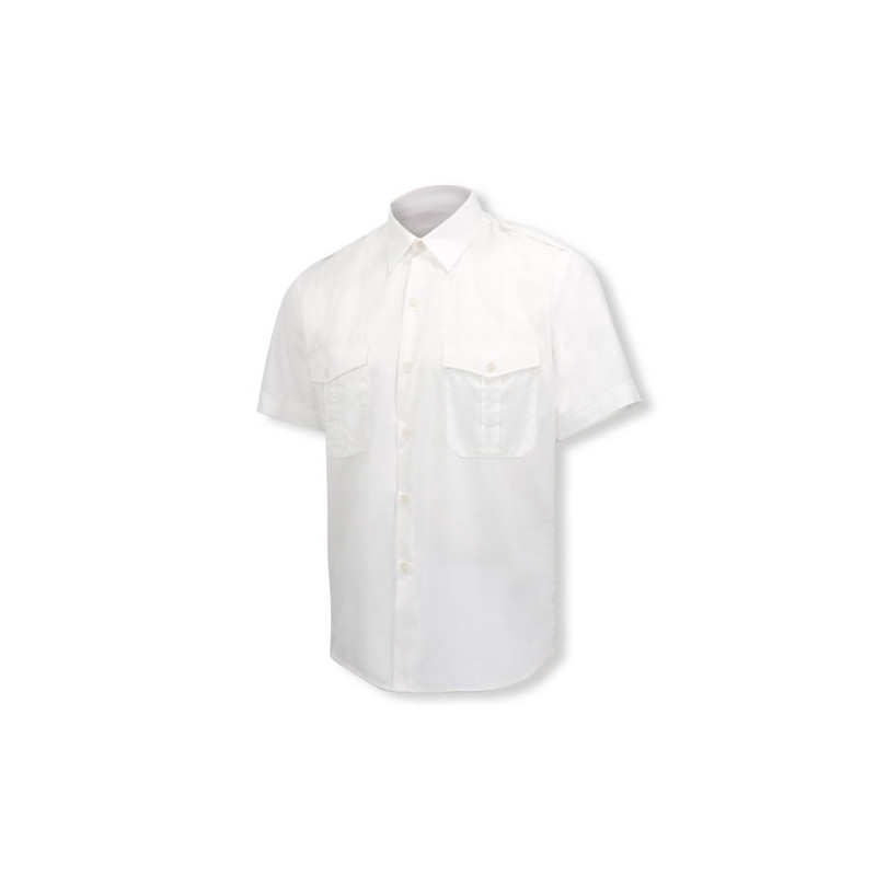 Chemise blanche manches courtes corps préfectoral (H)