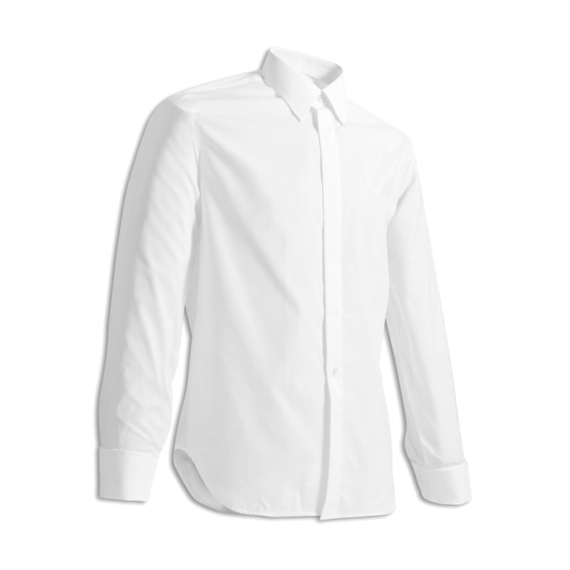 Chemise blanche boutons cachés (H)