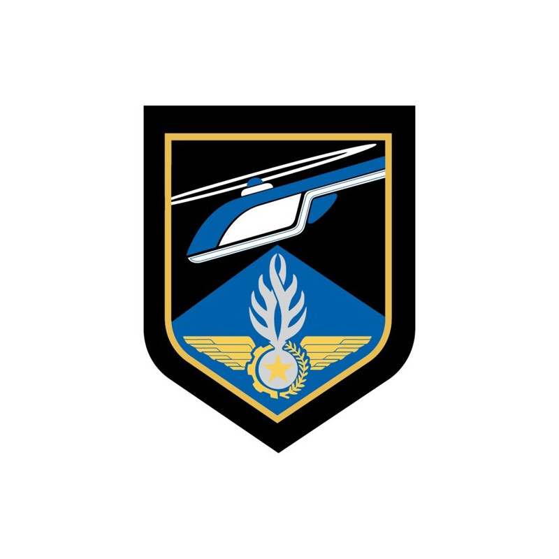 Commandement des Forces Aériennes de la Gendarmerie Nationale - Ecu métallique