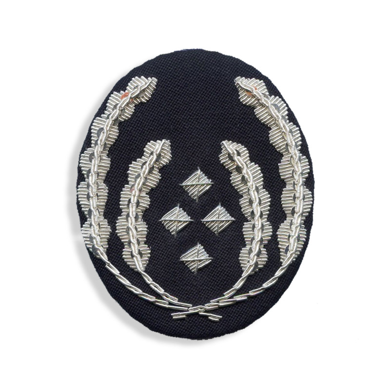 Insigne brodé pour casquette Directeur de service actif (broderie main)