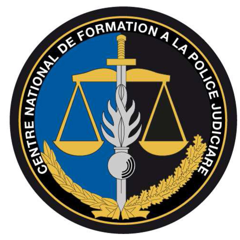 Écusson brodé rond Centre National de Formation à la Police Judiciaire CNFPJ