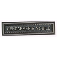 Agrafe pour médaille Gendarmerie mobile Vieil argent