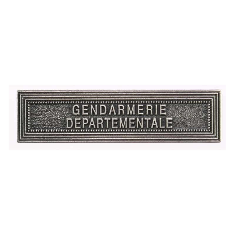 Agrafe Gendarmerie départementale Vieil argent