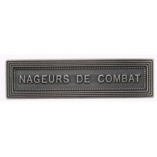 Agrafe pour médaille Nageurs de combat Vieil argent