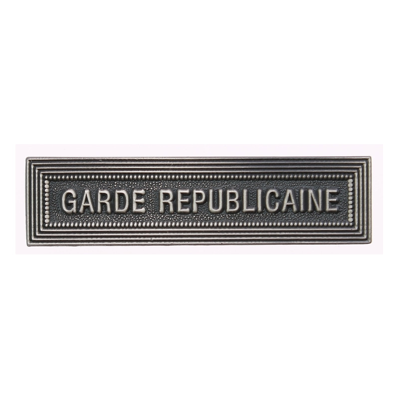 Agrafe Garde républicaine Vieil argent