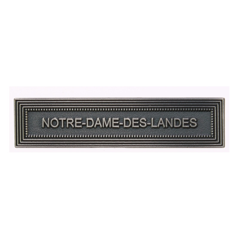 Agrafe pour médaille Notre-Dame-des-Landes Vieil argent