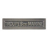 Agrafe Troupes de marine Vieil argent