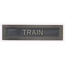 Agrafe pour médaille Train Vieil argent