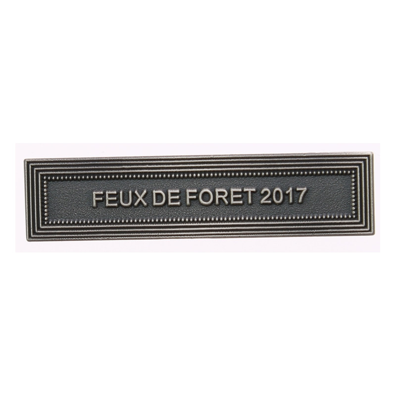 Agrafe Feux de forêt 2017 Vieil argent