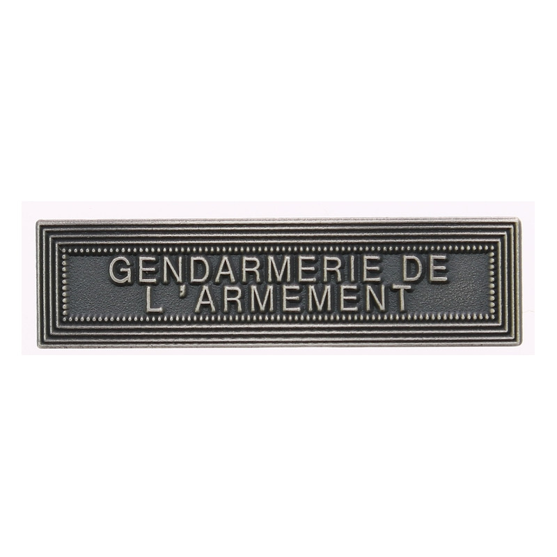 Agrafe Gendarmerie de l'armement Vieil argent