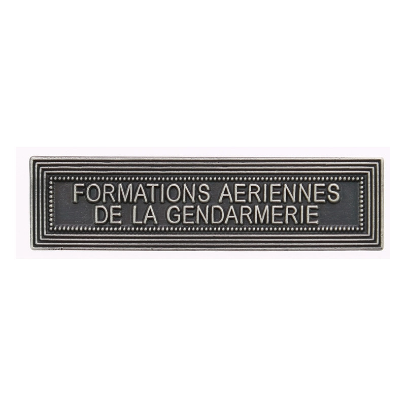 Agrafe Formations aériennes de la gendarmerie Vieil argent