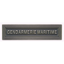 Agrafe pour médaille Gendarmerie maritime Vieil argent