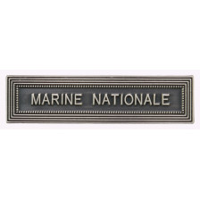 Agrafe pour médaille Marine nationale Vieil argent