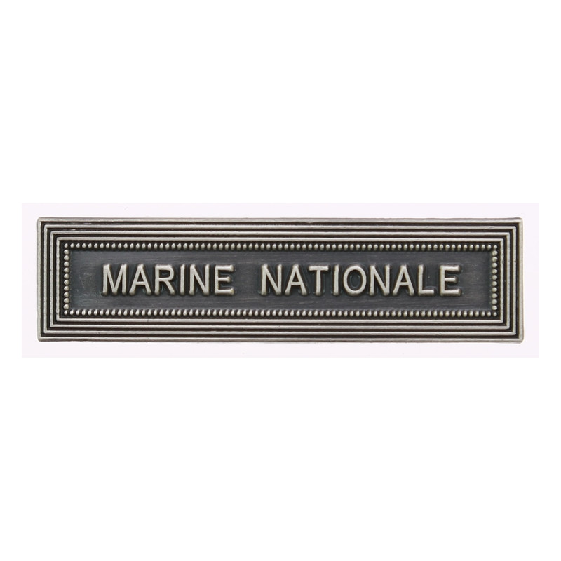 Agrafe Marine nationale Vieil argent