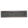 Agrafe pour médaille Terres australes et antarctiques. Vieil argent