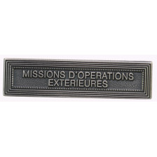 Agrafe pour médaille Missions d'opérations extérieures Vieil argent