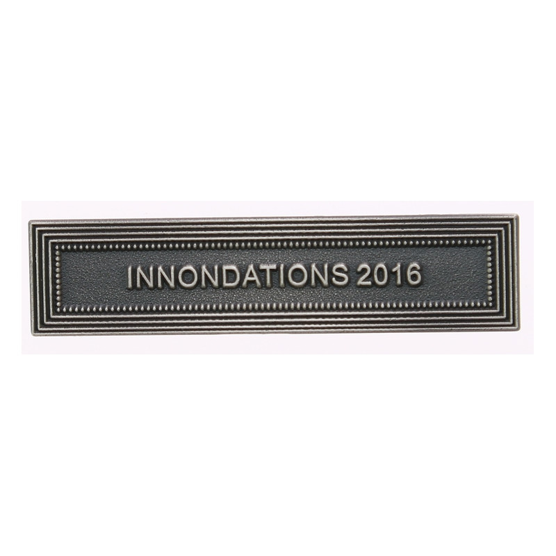 Agrafe pour médaille Inondations 2016 Vieil Bronze