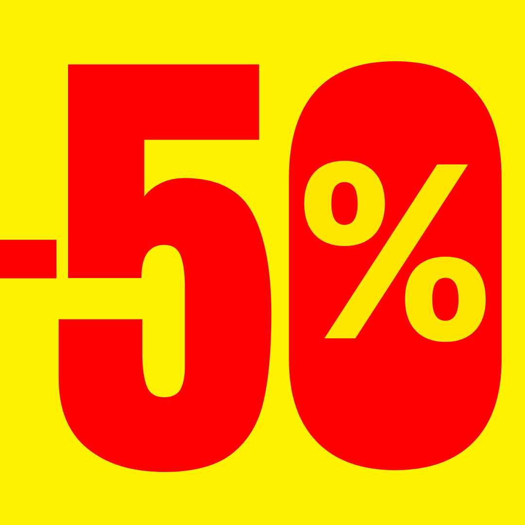 - 50%